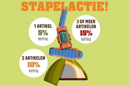 Stapelactie kampmagazine